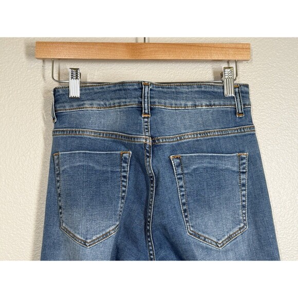 UNIQ BY LITZ High Rise Super Flare Bell Bottom Jeans Womens Size 27/5 Stretch - Picture 6 of 13